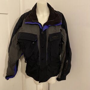 Vintage Solstice size Medium 80's Colorful Purple and Black Winter Snow Coat